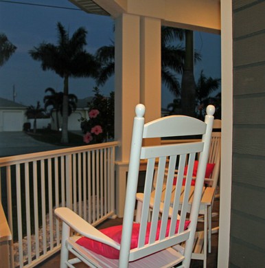 Veranda im Key West Style der Villa Happy Diamond, Cape Coral